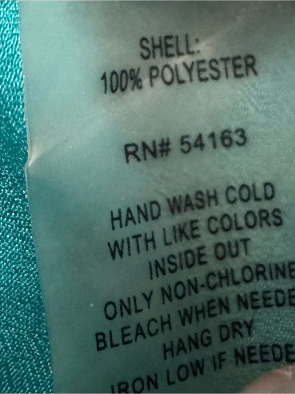 Calvin Klein Teal and White Tye Dye Palazzo Pants - Picture 8 of 8